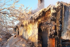 В селе Балаганное сгорел частный дом