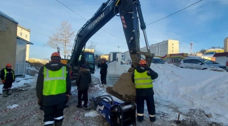 В Магадане продолжается строительство сетей холодного водоснабжения